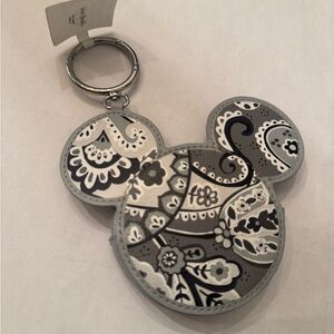 Vera Bradley Gray and Black Mickey Mouse Key Holder